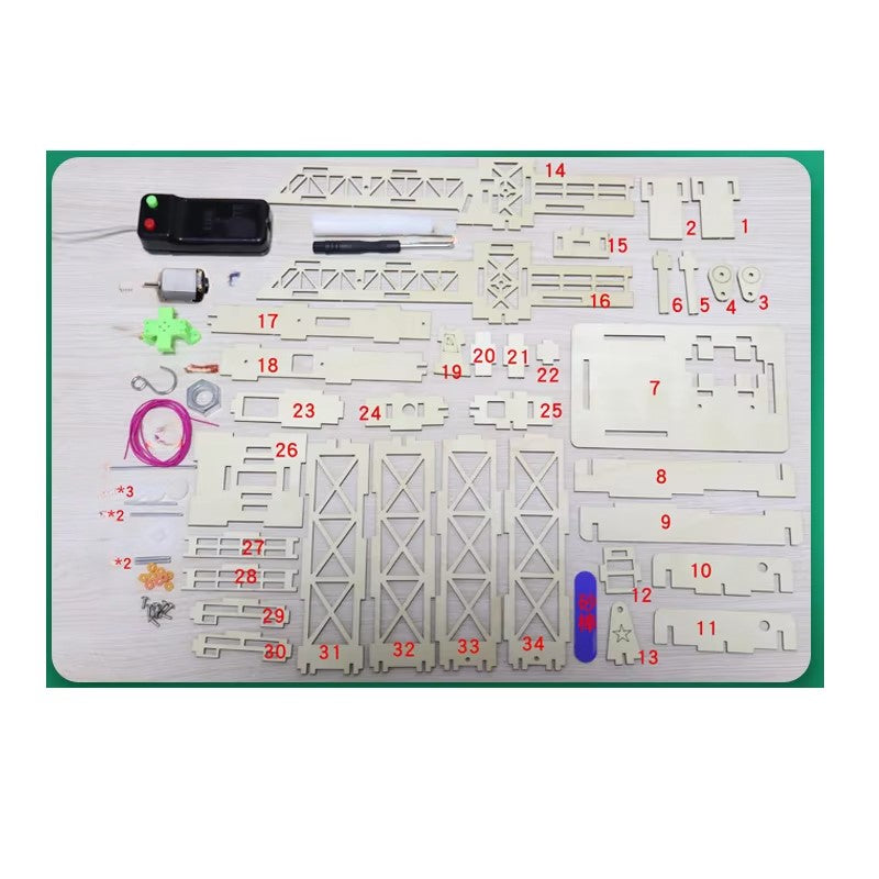 Remote Control Tower Crane - DIY Build - Easy - 2/7 Difficulty