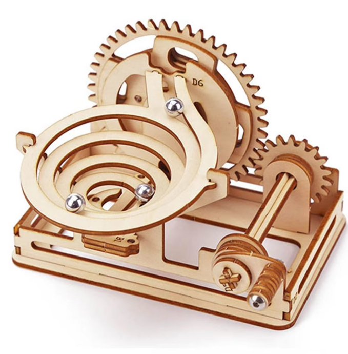 Mini Wooden Spiral Marble Run DIY Build Easy 3/7 Difficulty