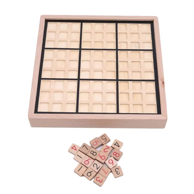 Portable Wooden Sudoku Puzzle Game - Play Sudoku using physical parts