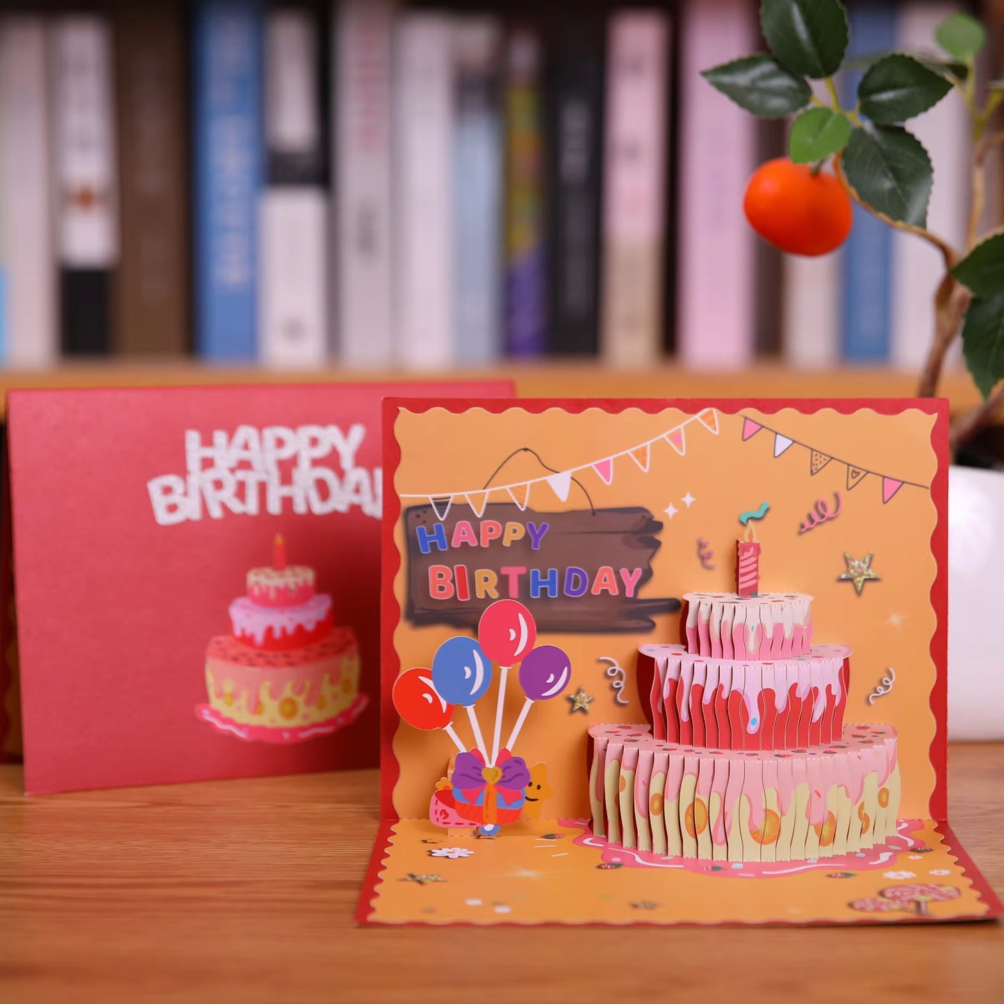 Happy Birthday - Pop Up Cake - 3D Pop Up Card