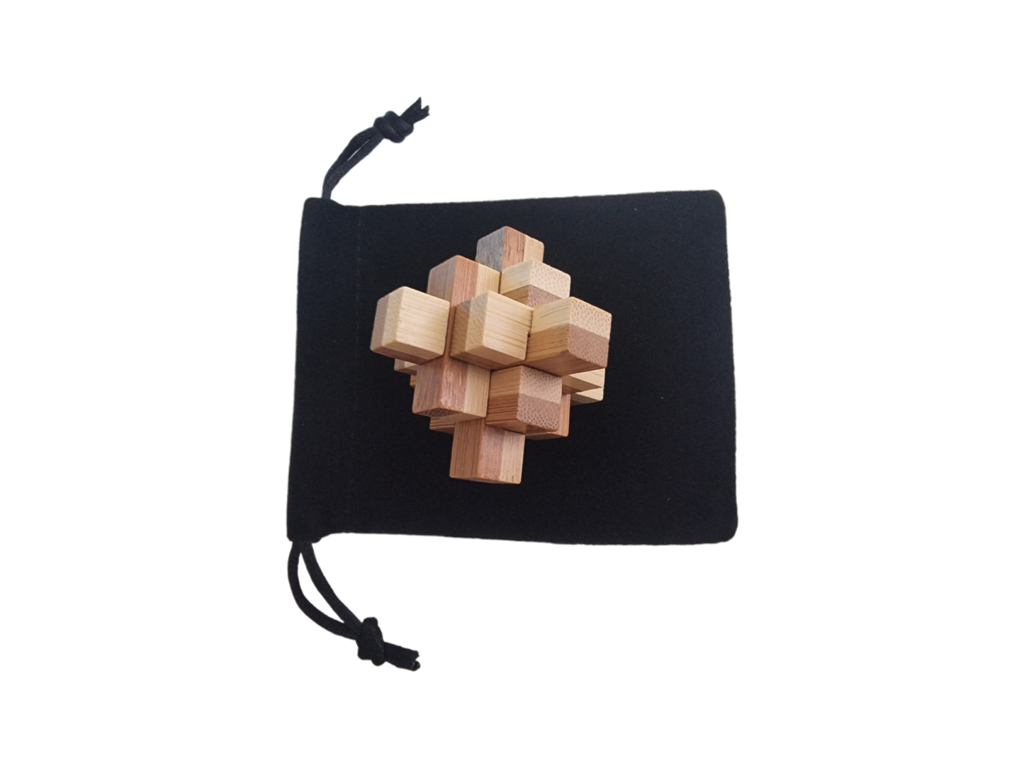 Small Wooden Brain Teaser Puzzle - 4/7 Difficulty - Patience is key