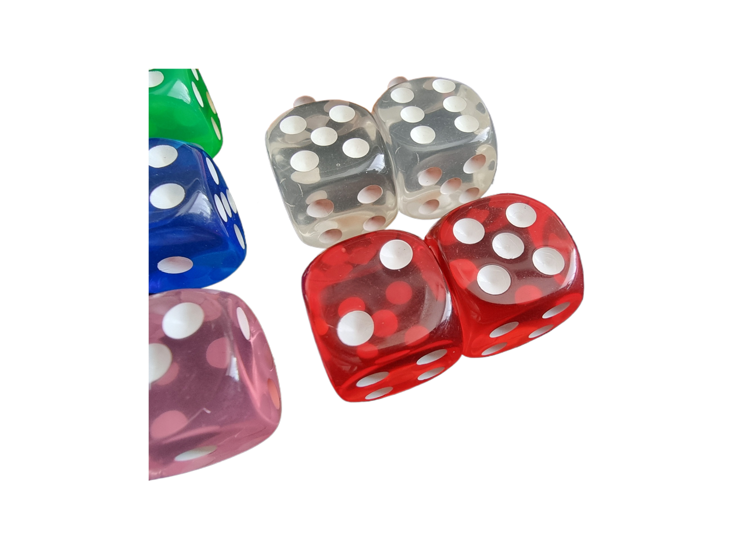 Multicolour Dice 2PCS Set - D6 16mm - 12 Different Colour Options Available