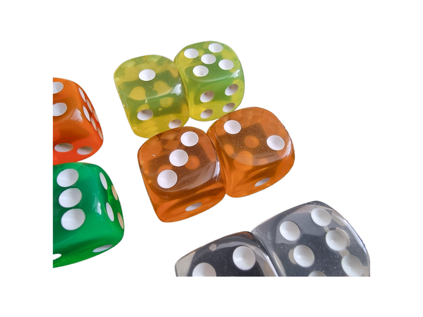 Multicolour Dice 2PCS Set - D6 16mm - 12 Different Colour Options Available