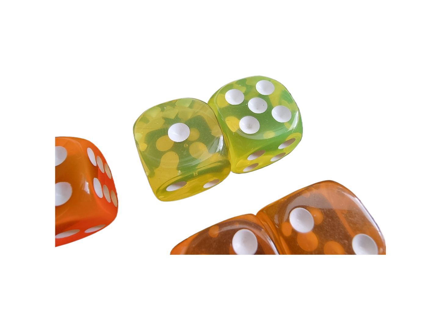 Multicolour Dice 2PCS Set - D6 16mm - 12 Different Colour Options Available