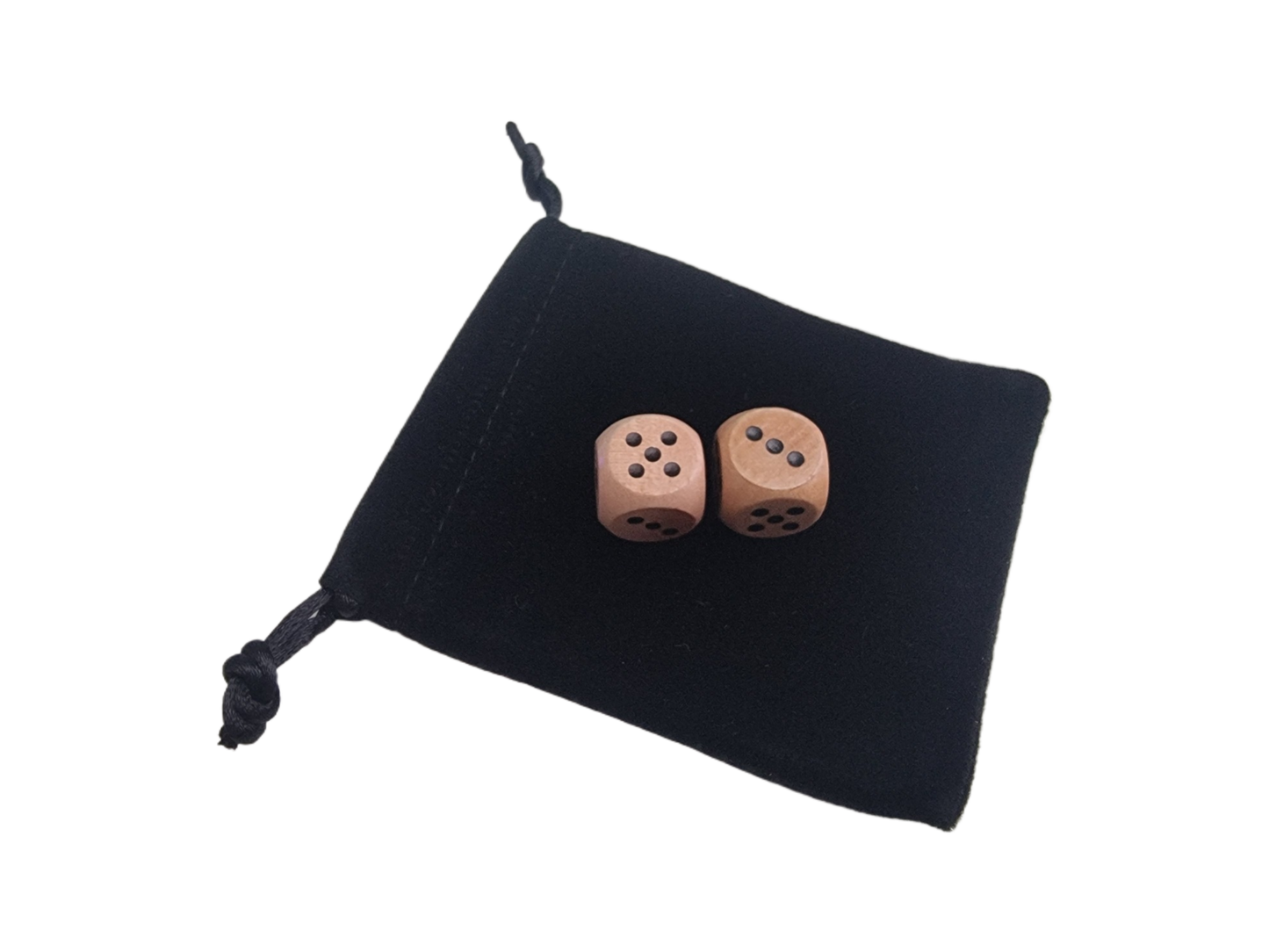 Wooden Dice 2PCS Set - D6 16mm - Multiple Qty Options Available