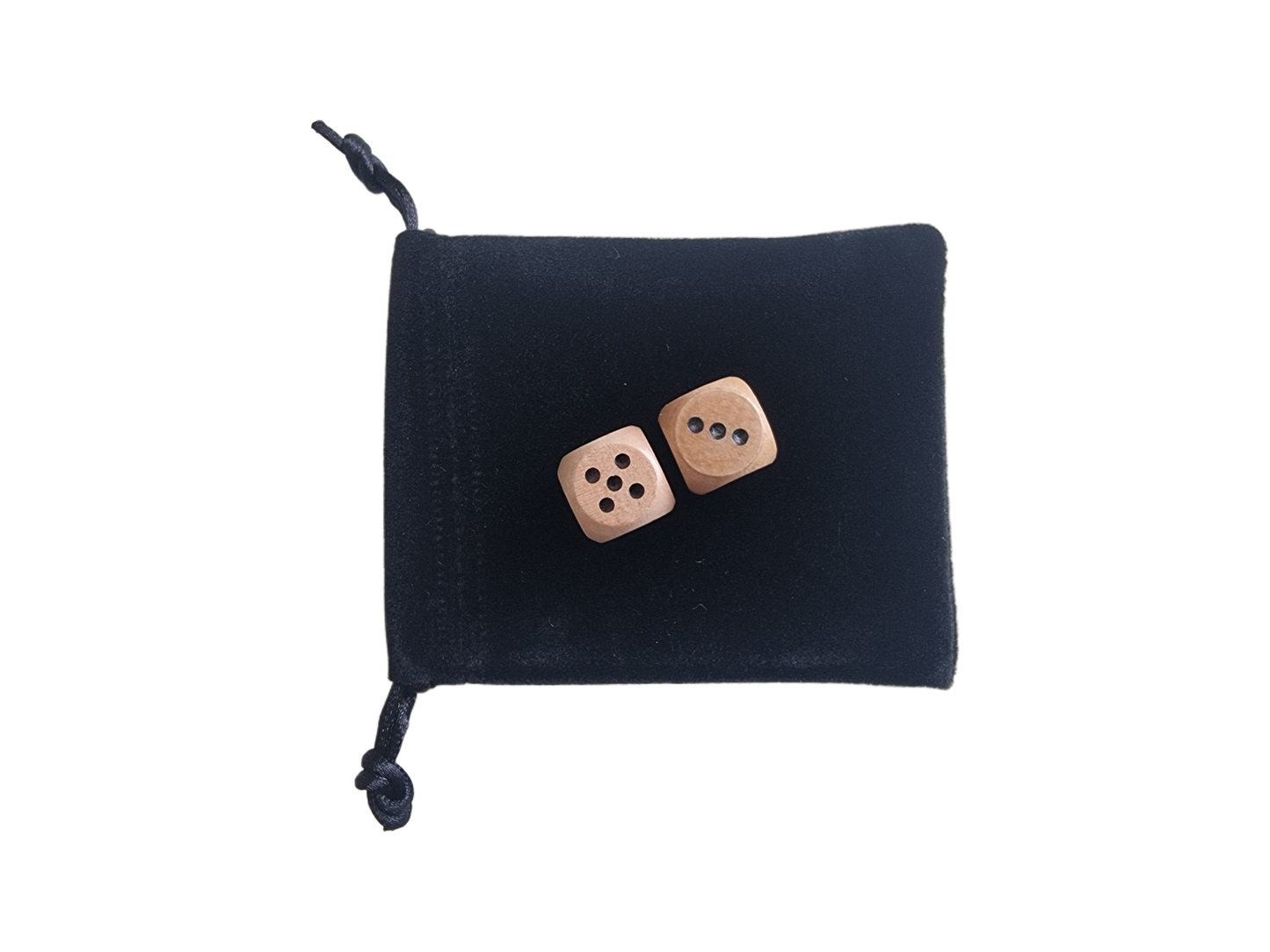 Wooden Dice 2PCS Set - D6 16mm - Multiple Qty Options Available