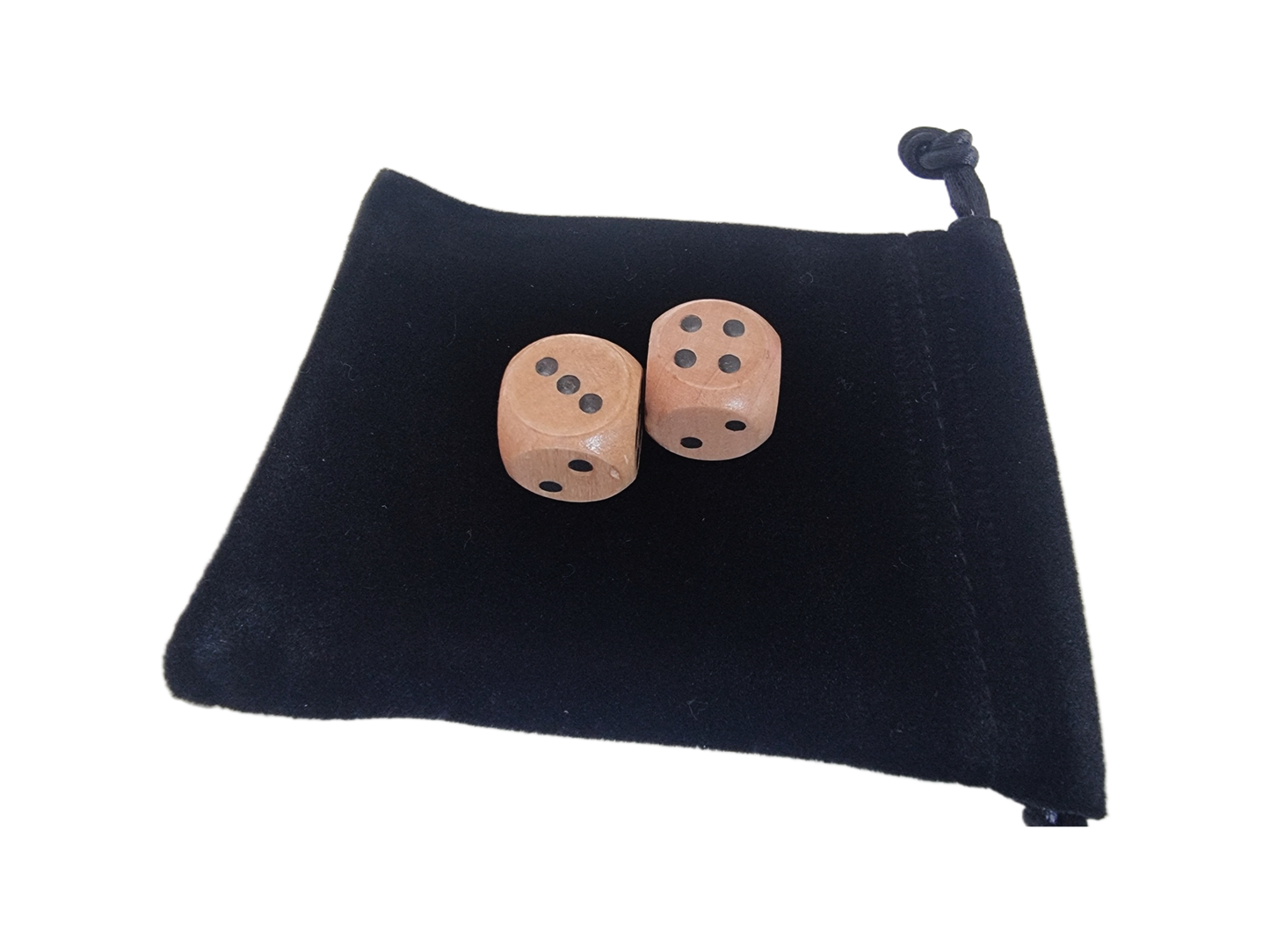 Wooden Dice 2PCS Set - D6 16mm - Multiple Qty Options Available