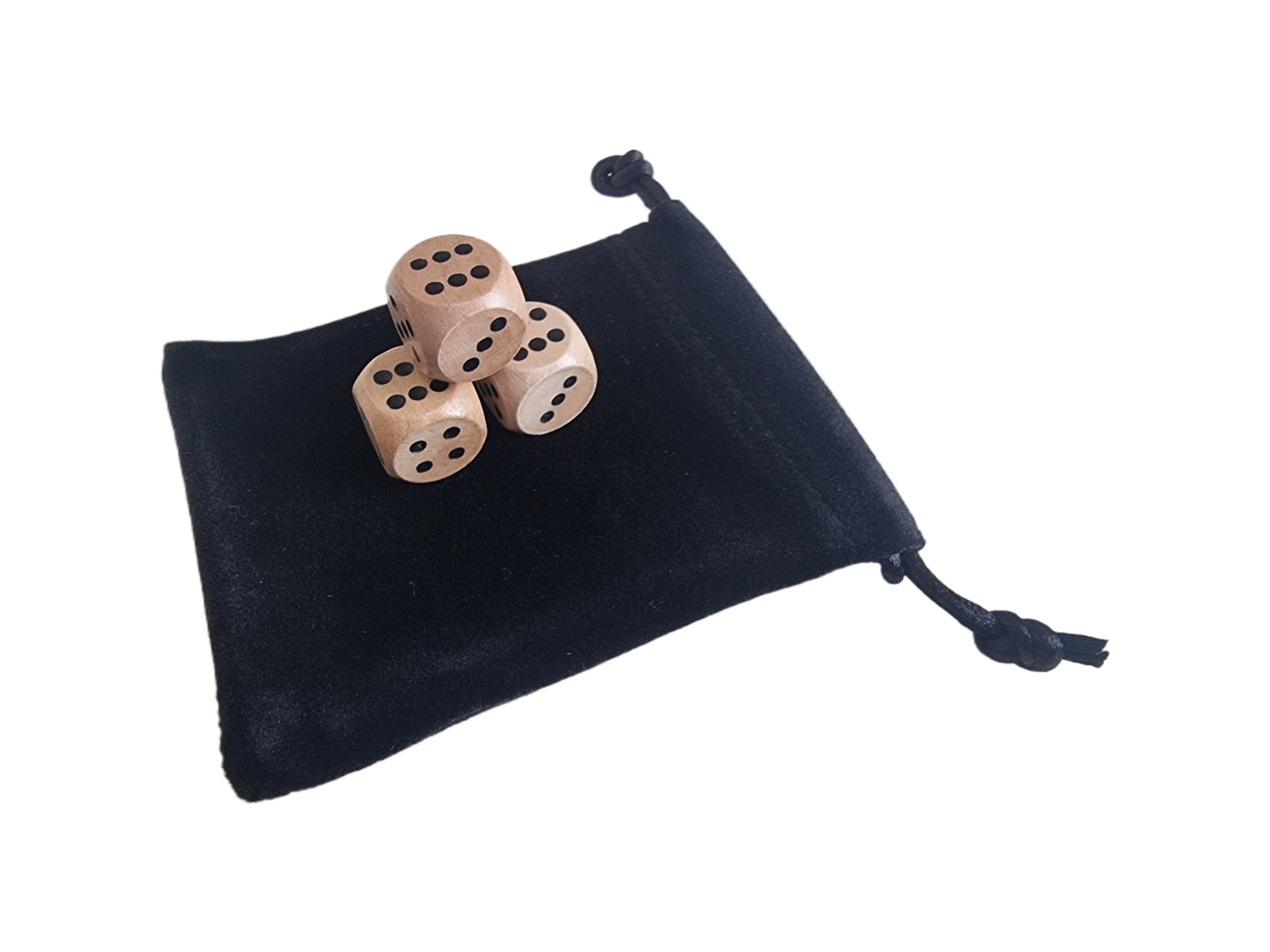 Wooden Dice 2PCS Set - D6 16mm - Multiple Qty Options Available