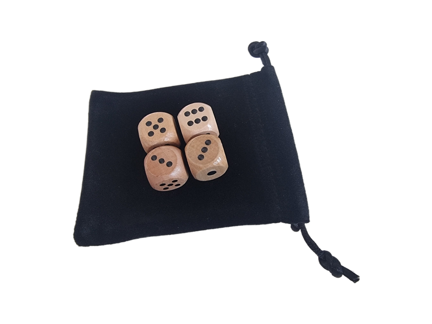 Wooden Dice 2PCS Set - D6 16mm - Multiple Qty Options Available