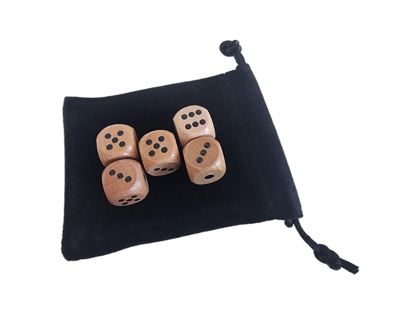 Wooden Dice 2PCS Set - D6 16mm - Multiple Qty Options Available