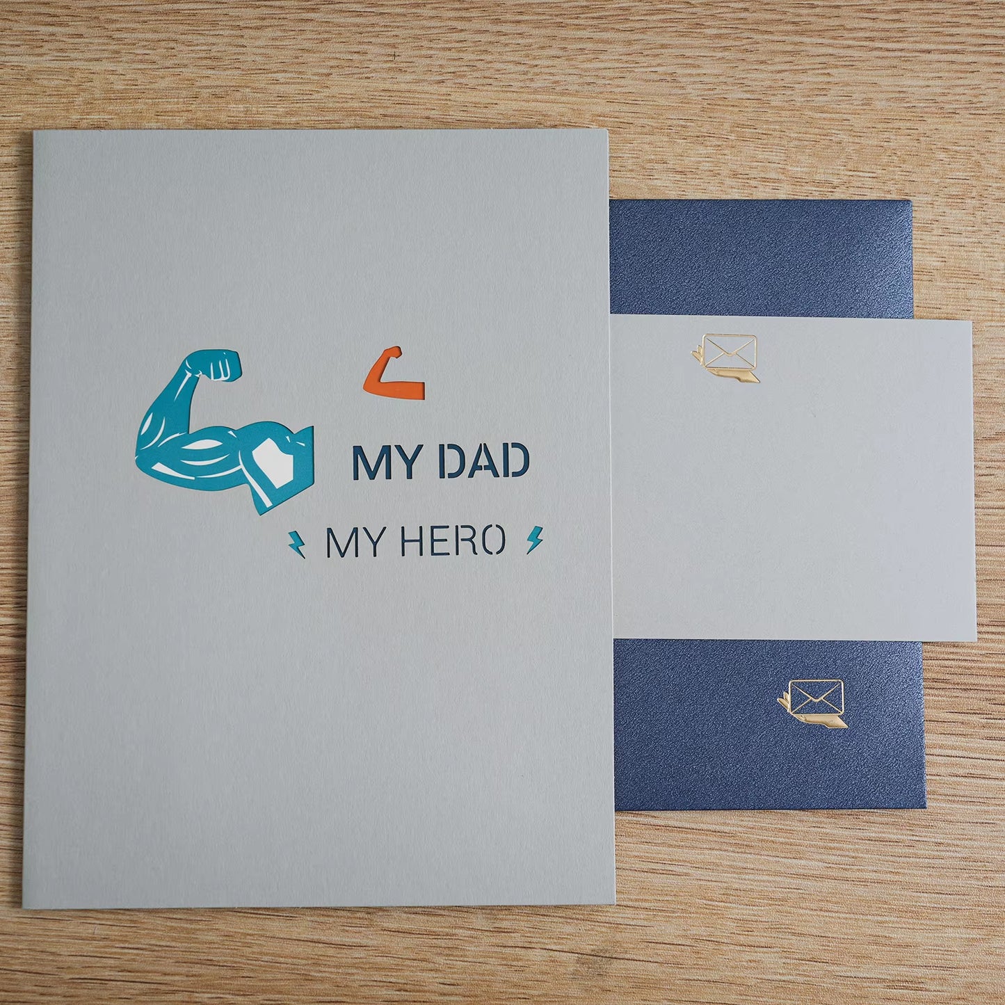 My Dad My Hero - Hero Dad - 3D Pop Up Card