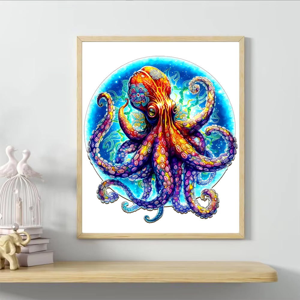 Colourful Octopus High Resolution Wooden Jigsaw Puzzle - A3 - 200 Pieces - 4/7 Difficulty (Copy)