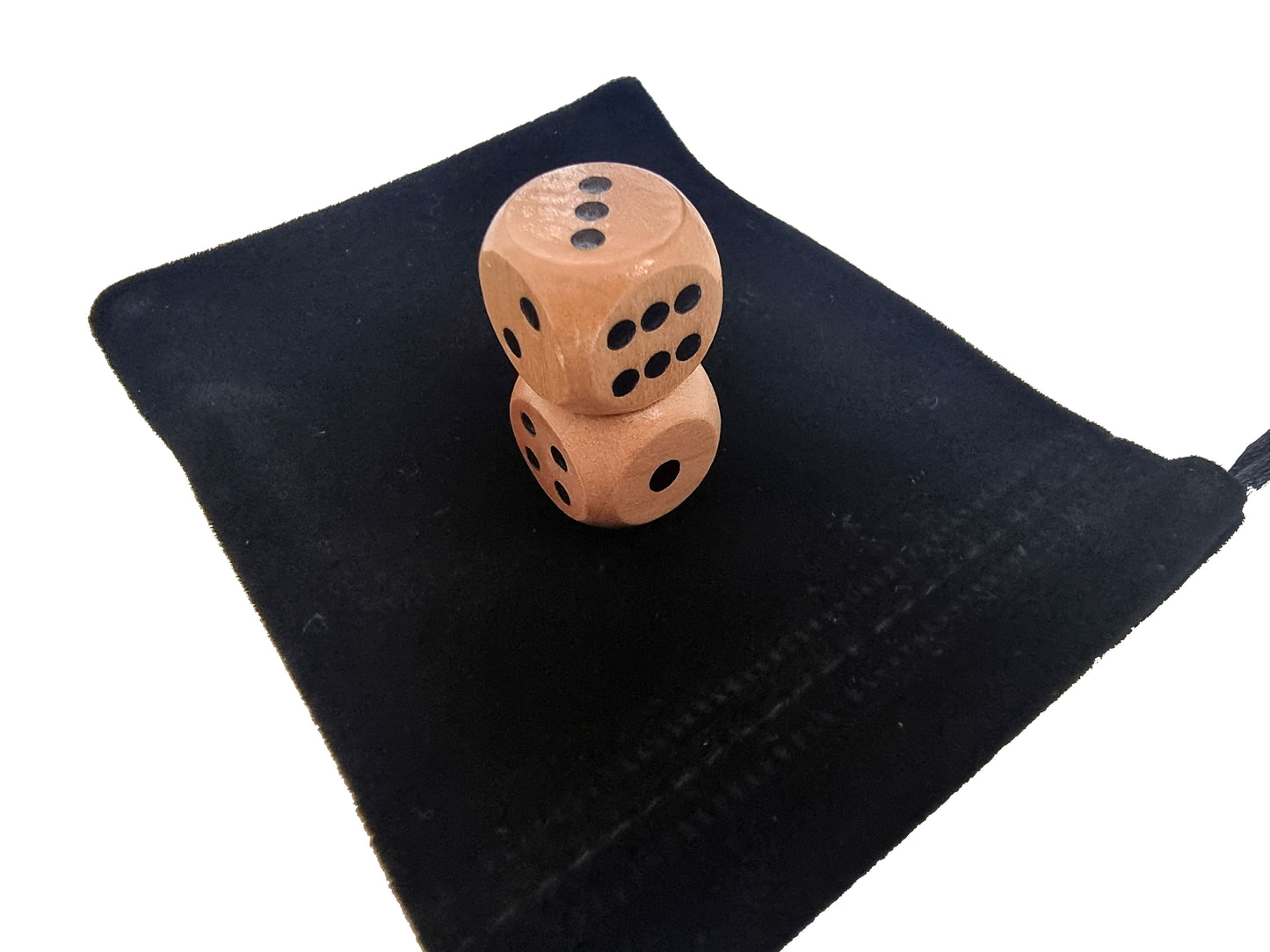 Wooden Dice 2PCS Set - D6 16mm - Multiple Qty Options Available