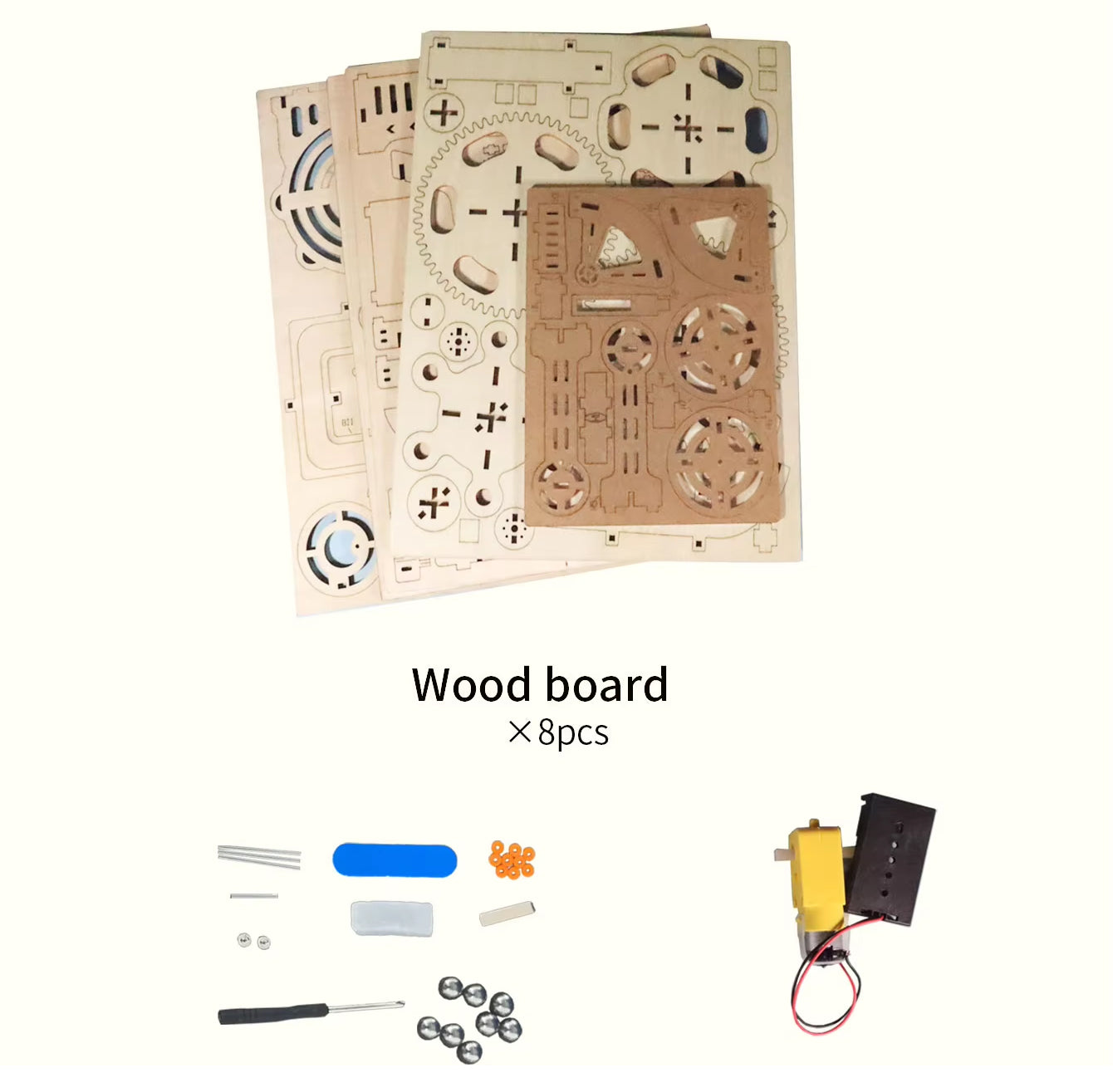 Electric Wooden Marble Run 5 -  DIY Build - Hard - 4/7 Difficulty