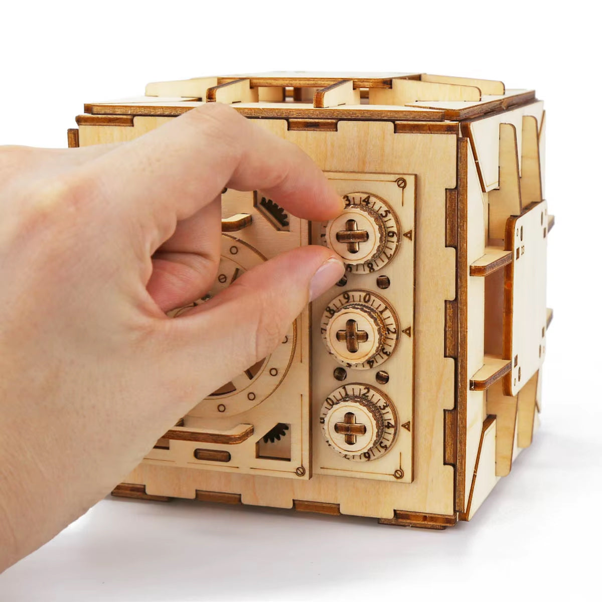 Mini Wooden Problem Solving Lock Box - Piggy Bank -  DIY Build - Easy - 3/7 Difficulty