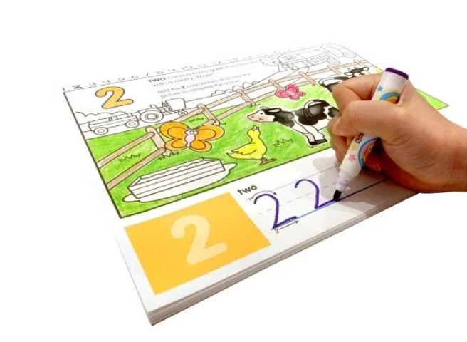 Numbers Activity Pad Set - 230 Stickers + Drawing & Learning