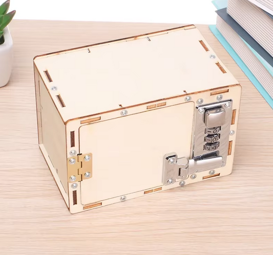 Mini Wooden Password Lock Box -  DIY Build - Easy - 3/7 Difficulty