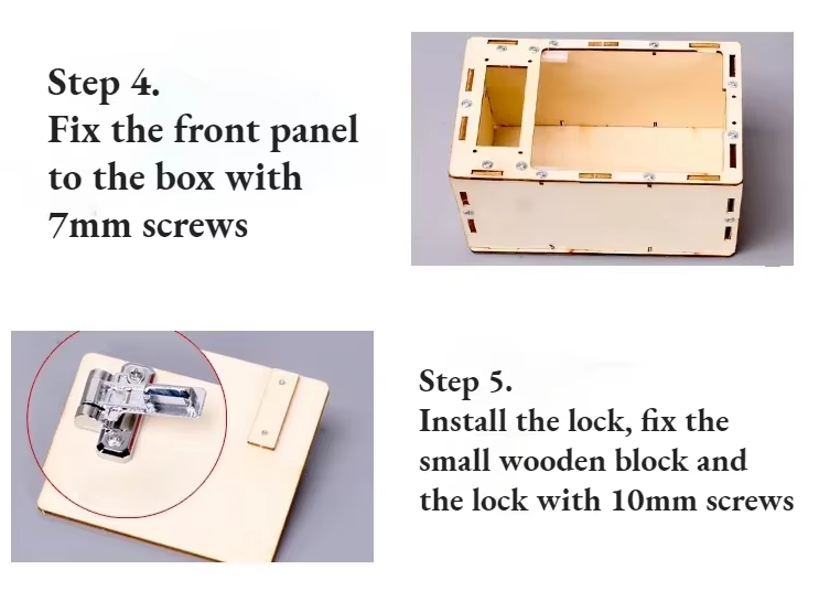 Mini Wooden Password Lock Box -  DIY Build - Easy - 3/7 Difficulty