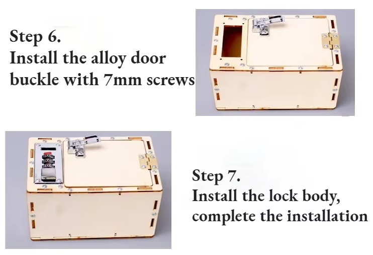 Mini Wooden Password Lock Box -  DIY Build - Easy - 3/7 Difficulty